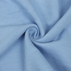 Ткань Футер 3-х нитка, Петля, цвет Светло-Голубой (на отрез)  в Видном
