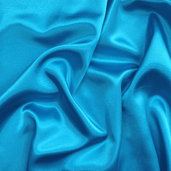 *Ткань Атлас-сатин, цвет Голубой (на отрез)  в Видном