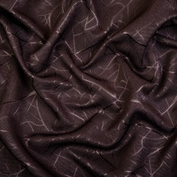 Ткань Блэкаут для штор &quot;Ледовое тиснение цвет Темно-Коричневый&quot; (на отрез)  в Видном