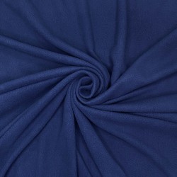 Ткань Флис Односторонний 130 гр/м2, цвет Темно-синий (на отрез)  в Видном