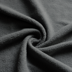 Ткань Флис Односторонний 130 гр/м2, цвет Серый (на отрез)  в Видном