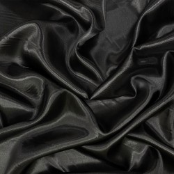 Ткань Атлас-сатин, цвет Черный (на отрез)  в Видном