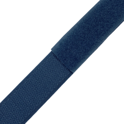 Контактная лента 25мм цвет Синий (велькро-липучка, на отрез)  в Видном