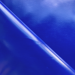 Ткань ПВХ 450 гр/м2, Синий (Ширина 160см), на отрез  в Видном