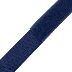 Контактная лента 25мм цвет Тёмно-Синий (Велькро-липучка), на отрез  в Видном