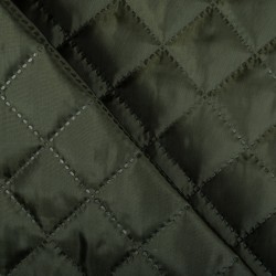 Стеганая подкладочная ткань с синтепоном (100гр/м2), цвет Хаки (на отрез)  в Видном